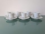 Nespresso 6er Set Espresso Tassen Untertassen Löffel Classic Kaffee Tee Kakao