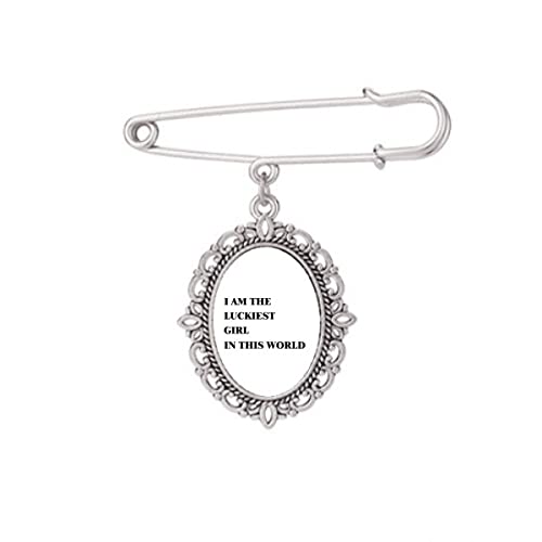 Broche Art Déco I AmThe Luckiest Girl, Clip d'Exception pour Robe
