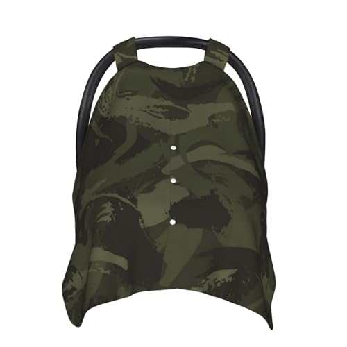 Camouflage Baby Car Seat Covers Canopy Nursing Cover Infant Carseat Cover Soft Breastfeeding Covers for Newborn Shower Gift