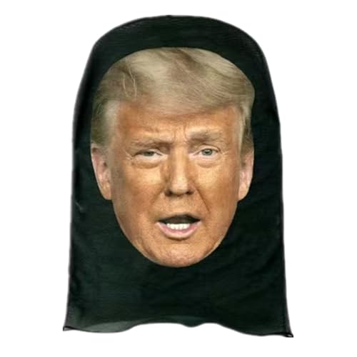 backtoxstar Celebrity Pdiddy Face Mesh Mask, Realistic rapper face sheisty mask head, Full Face funny Baraklava Hat, Cosplay Prop (TrumpMask)