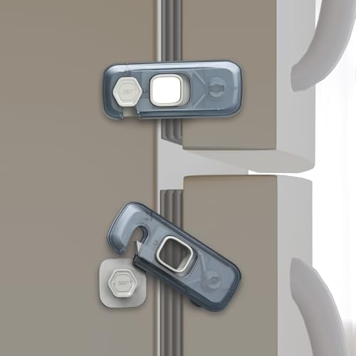 Heart of Tafiti 5 Pack Childproof Refrigerator Lock, French Fridge