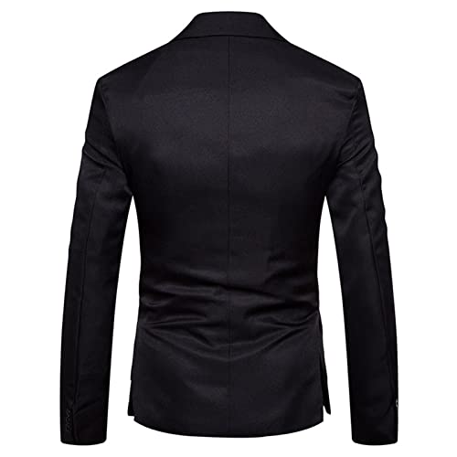 Men's Lightweight 1 Button Sport Coat Casual Solid Slim Fit Suit Jacket Notch Lapel Business Party Blazer3