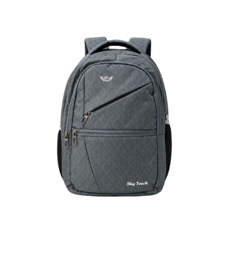 Grey Backpack Laptop Bag Water Resistant School Office Travel Backpack with Multiple Compartments Durable Stylish Design-image-40