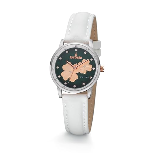 Kronsegler Fortuna Damen Armbanduhr Vegan Stahl Grün
