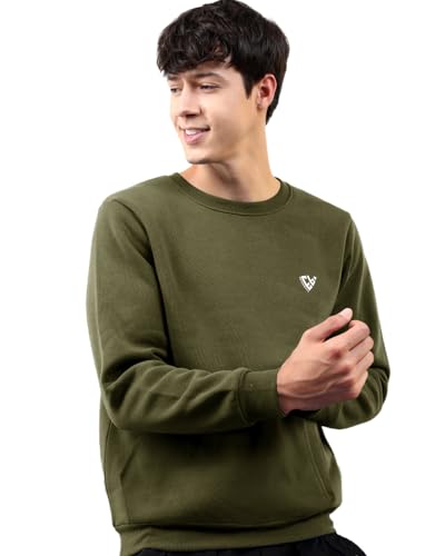 Image of EYEBOGLER Men's Cotton Blend Round Neck Sweatshirt