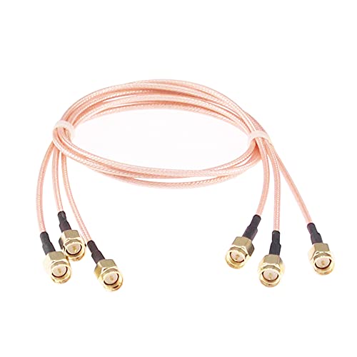 3 cables coaxiales RF SMA macho a SMA macho 50cm miniatura 1