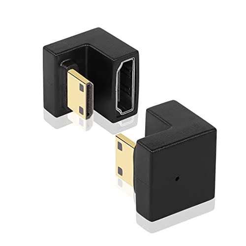 BENFEI Lot De 2 Adaptateurs Mini HDMI Mâle Vers HDMI Femelle Plaqué Or
