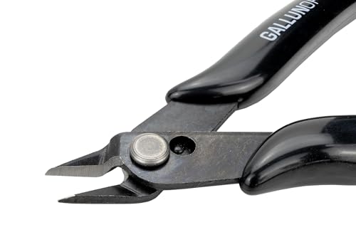 GALLUNOPTIMAL Mini pince coupante latérale électronique avec tête extra fine, lame coudée à 21° sans ouate avec ressort d'ouverture et de maintien du fil 130 mm – vue 2