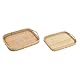 BANDEJA SET 2 RATAN 56X36X5,5 DECORACION NATURAL