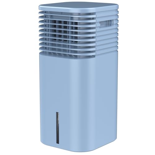 Image of Portable Air Conditioner, 3-IN-1 Evaporative Air Cooler Windowless, 4 Modes & 3 Speeds Personal Swamp Cooler w /Humidifier, Remote & 15H Timer, Evaporative Cooler for Room Home Office - Blue