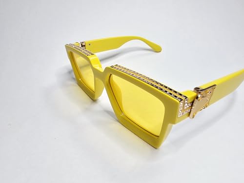 Image of Luxury Eyewear, Designer Square Sunglasses, UV 400 protection, Thick and strong Frame, for Men and Women