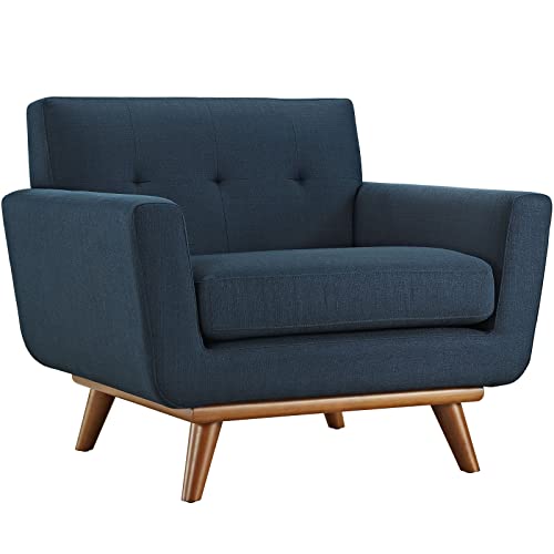 Sillón Tapizado Plegable Azul