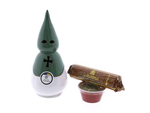Ya en mundofriki.es: CERÁMICA RAMBLEÑA | Incensario nazareno Blanco-Verde | Incensarios religiosos | Incensarios de Barro | Incensarios Originales | Incensario Semana Santa | 9x9x19 cm | Accesorios INCLUIDOS