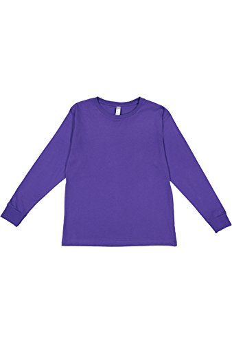 LAT Youth 100% Cotton Jersey Crew Neck Long Sleeve Tee (6201)