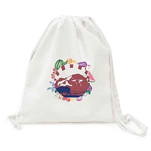 Sac en tissu cadeau thématique Thaïlande pliable avec sangle de transport pratique