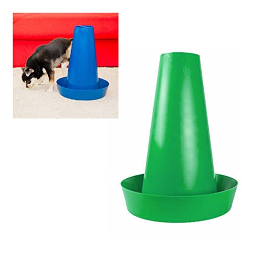 PIPPI Cono WC Cani Vasino Toilette Cane Lettiera Dog Traversine Tappetini Colonna Orinatoio Pisciatoio Dogs Maschi Accessori Nuova Generazione VERDE