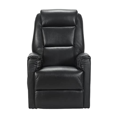 POLTRONE ITALIA Rebecca 2 Motoren Leder PERSONALISIERTEN fernsehsessel mit aufstehhilfe Medizinisches Gerät 2 Räder Schwarz – Bild 7