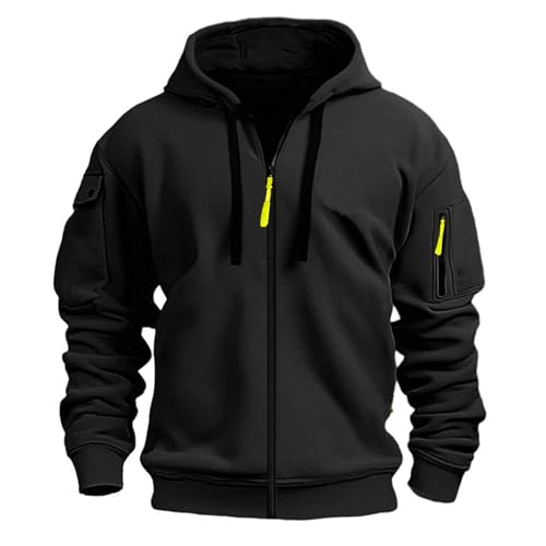 Ymosrh Men's Sweatshirt Hoodies, Long Sleeve Zip Up Casual Athletic Workout Pullover Hooded Sweatshirts, M-3XL2