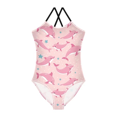 Image of Girls One Pieces Swimsuit Cute Beach Swimwear with Adjustable Strap 3-10 Years