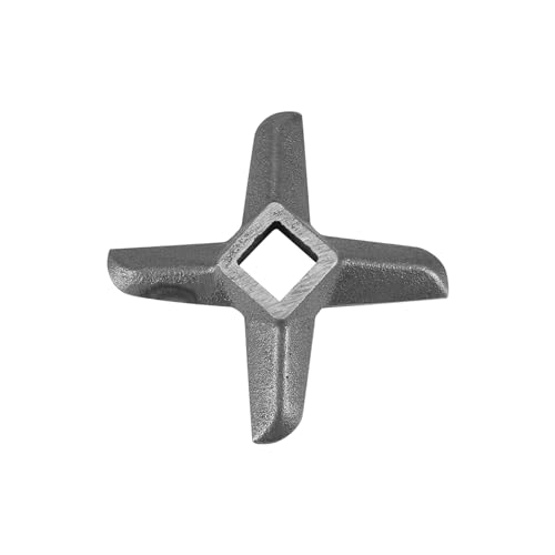 MOUMOUTEN Meat Grinder Blades, Meat Mixer Steel Knife Cutter Replacement, Cross Shaped Professional Kitchen Aid Meat Grinder Attachment for Kitchenaid Stand Mixer(Number 22)