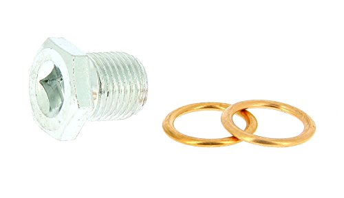 XL Tech 300076 Bouchon de Vidange M16 x 1.50 + 2 Joints Métalloplastiques Ø16 mm – Compatible Renault, Peugeot, Citroën, Dacia, Nissan