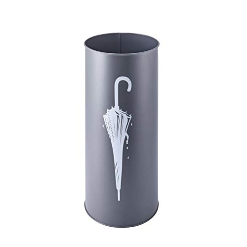 YakeHome - Cubo para Paraguas, de Hierro Forjado, para Oficina, Creativo Paraguas, Cubo de Almacenamiento, Soporte Redondo para Paraguas para Bastones Largos y Cortos