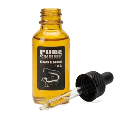 Foggy Mountain PredatorPee Pure Skunk Essence Concentrate with Glass Dropper for Hunting Scent Control and Stopping Unwanted Loitering 1 fl oz