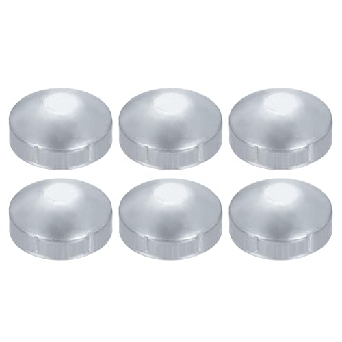 QUARKZMAN 6 Piezas De Tapa Para Poste De Cerca De Eslabones De 3-1/2', Tapas Exteriores Abovedadas De Poste Galvanizadas Tapa Ajustable Para Tubería De 3-1/2' OD Para Partes Libre