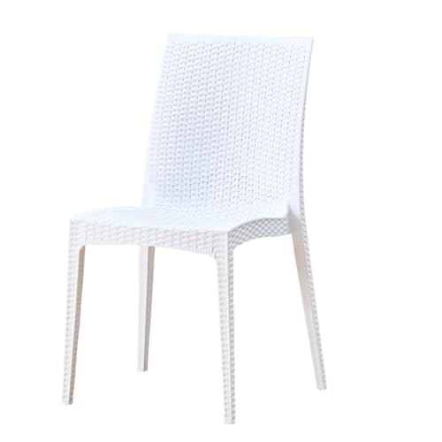 Générique Ensemble de chaises de Jardin Effet rotin en Plastique résistant extérieur intérieur Bar Restaurant Piscine Assise Confortable empilables...