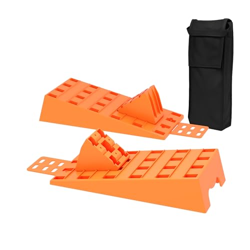 Wiltec Auffahrkeil für Wohnwagen 2 Stück 3,5 t Traglast, Unterlegkeile...