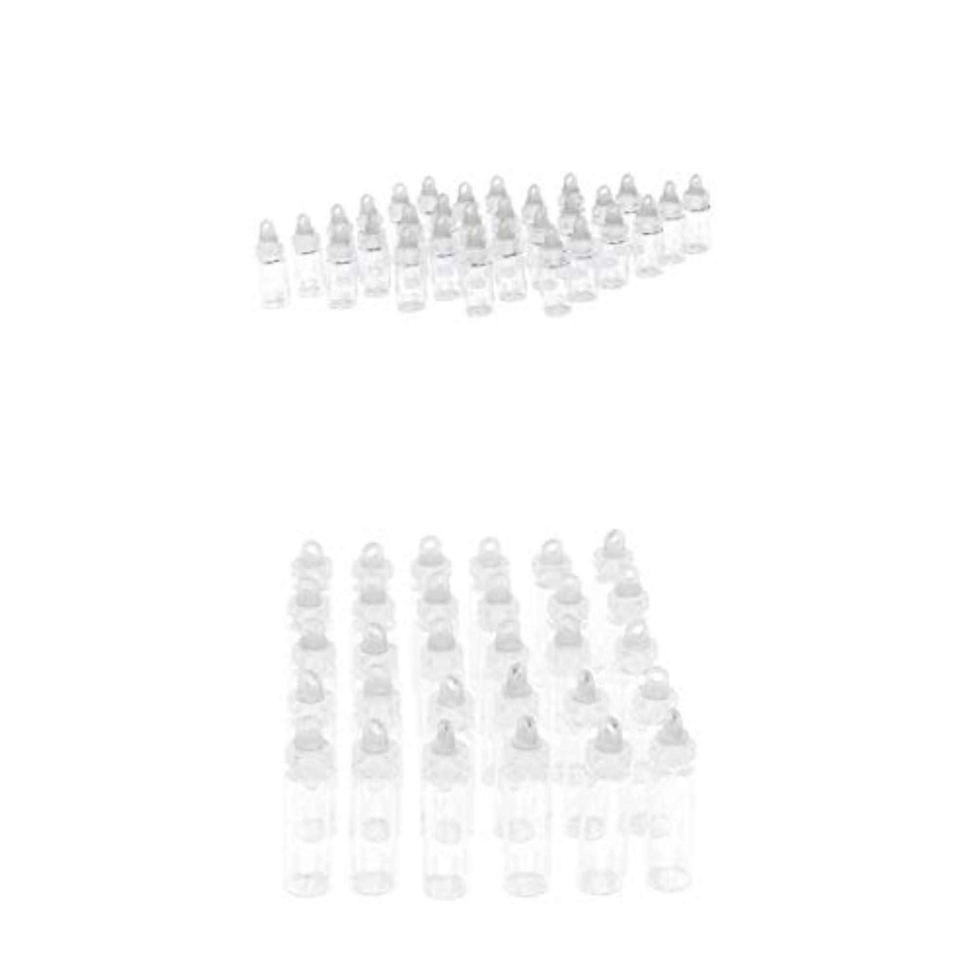 60 Pieces Mini Clear Glass Jars Vials
