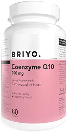 Coenzyme Q10 (CoQ10) 200 mg – 60 Softgels – Formulated to Provide Superior Absorption Antioxidant Heart Health Boost Energy Supplement High Strength Healthy for Men/Women