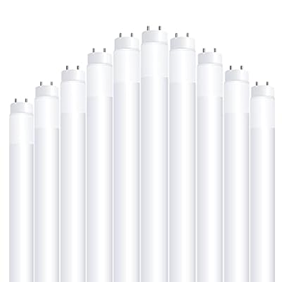 Feit Electric T4815/850/AB/LED/10 Type A and B, Plug and Play or Single Ended Ballast Bypass Installation, 15W=40W, Fluorescent Tube Replacement, UL, 10-Pack, 5000K Daylight 4FT T8 T2 LED Tube Light