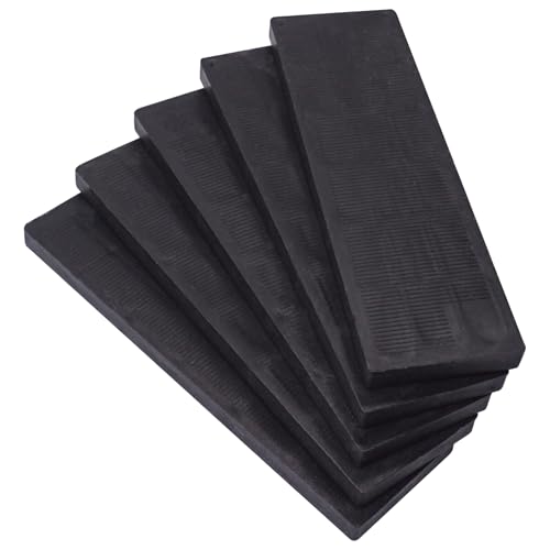 SKIR'CO (60 pièces) Épaisseurs plates en plastique de 6 mm, épaisseurs pour vitres 40 x 100 mm, entretoises pour cadre, épaisseurs pour cadres de portes et fenêtres