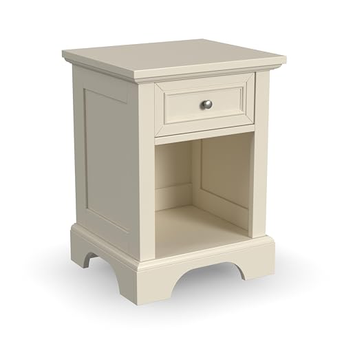 Homestyles Naples Off-White Nightstand with Drawer