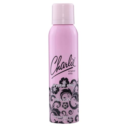 Revlon Charlie Perfume Body Spray for women | Refreshing Floral, Musk & Mint Fragrance, Crystal Chic | Skin Friendly | Long Lasting Freshness Spray | 150ml