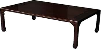 木製座卓　長方形テーブル　座敷机　一重ぬき入り　唐木家具 木製座卓 長方形テーブル 座敷机 一重ぬき入り 唐木家具