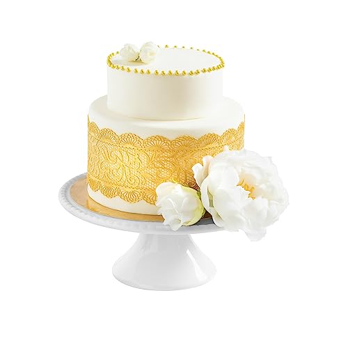 Premade Cake Lace - GOLD - Ready to Use Edible Cake Lace Decorati...