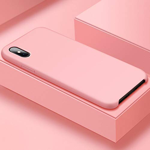 Image of REALCASE Liquid Silicone Back Cover Designed for Apple iPhone X /XS (S-Pink)