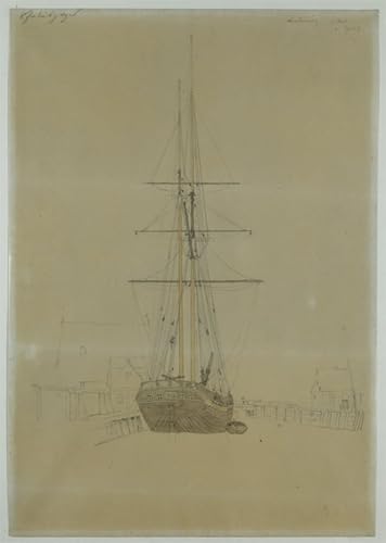 Impression Toile Fine Art Friedrich Eudes d'un Deux-mâts Premium