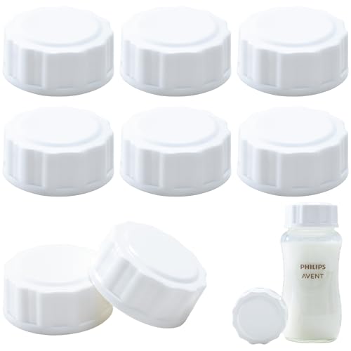 Travel and Storage Bottle Caps Compatible with Avent Baby Bottles, Bottle Lids Replacement, Spill-Proof, Leak-Resistant, Easy-to-Clean, Air Travel Friendly