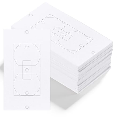 15 PCS Outlet Insulation Pads Foam Outlet Gaskets Electrical Outlet-Insulation and Draft Sealers Electrical Outlet-Insulators EVA Foam Gasket for Light Switch Wall Socket (2.36 X 4.1 Inch)