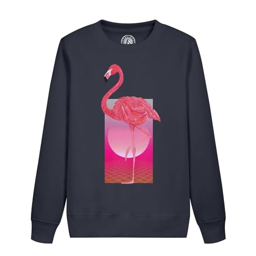Sweatshirt enfant rétro flamant rose un vêtement artistique pour exprimer sa créativité