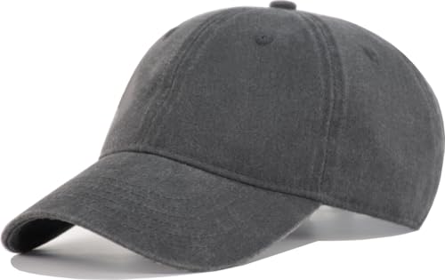 Image of Vintage Washed Cotton Baseball Caps Men Women Adjustable Unstructured Low Profile Dad Hat