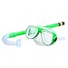MotiveTech Kids Snorkel Set, Diving Mask and Snorkel Snorkel Mask Diving Goggles for Water Sports, Green