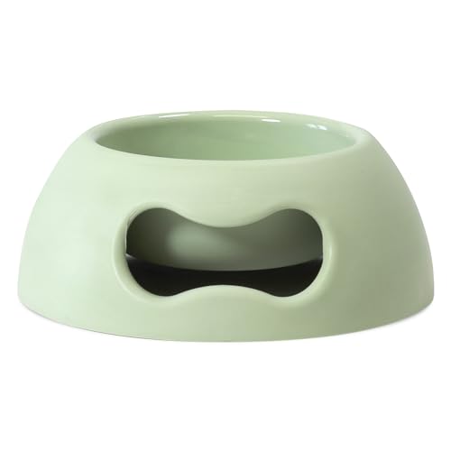 United Pets Pappy Ciotola Piccola Eco-Friendly di Design, Verde, per Cani di Taglia Piccola e Gatti, capacità 350ml, verde s