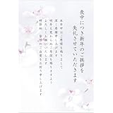 喪中はがき 10枚 弔事用私製ハガキ 印刷済み インクジェット対応 アルファプリントサービス公式〈S-MH202 胡蝶蘭〉