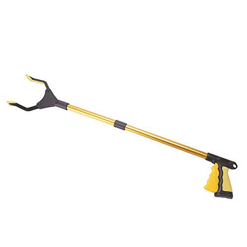 zhenzhen Grabber Reacher Tool,32"Folding Pick up Tool,360° Rotating Anti-Slip Jaw，Grabber Reacher Tool, Trash