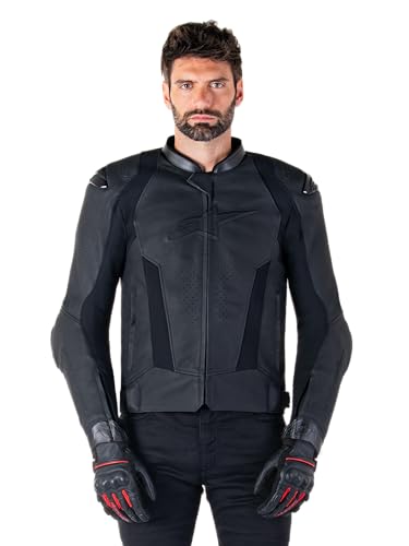 Alpinestars Missile V3 Blouson de moto en cuir, schwarz, 52