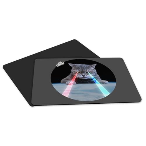 Sets de table chat laser dessous caoutchouc pour protéger votre table